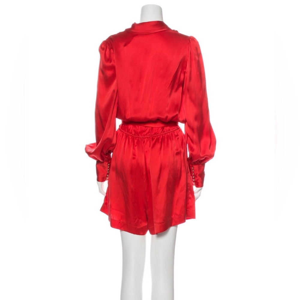 Zimmerman romper silk v neck medium size 2 - Picture 3 of 4